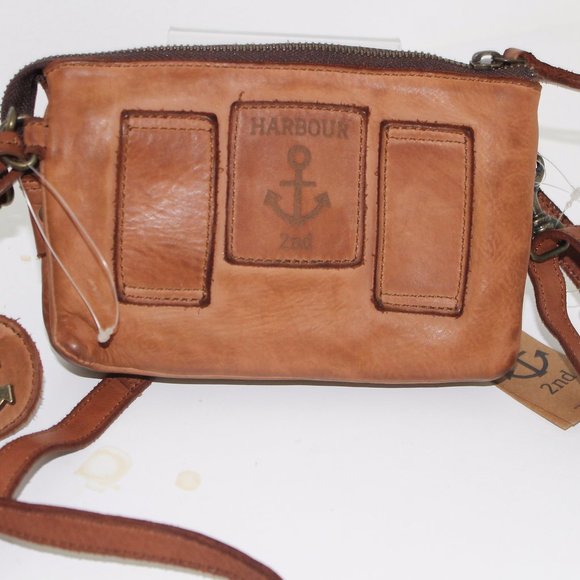 Harbour 2nd Bags Harbour 2nd Leather Luna Crossbody Belt Bag Cognac